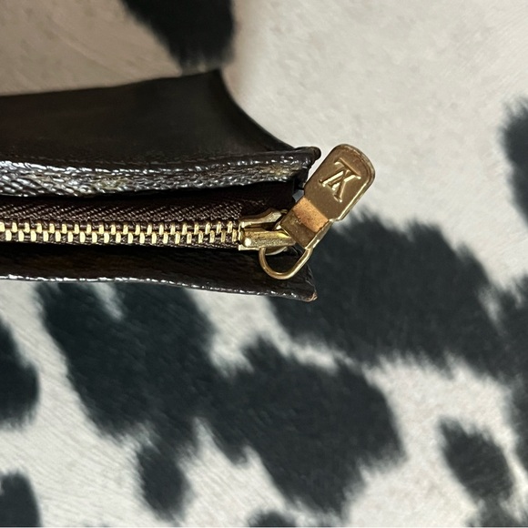 Louis Vuitton Brown Monogram Zip Pouch Clutch - Picture 6 of 16